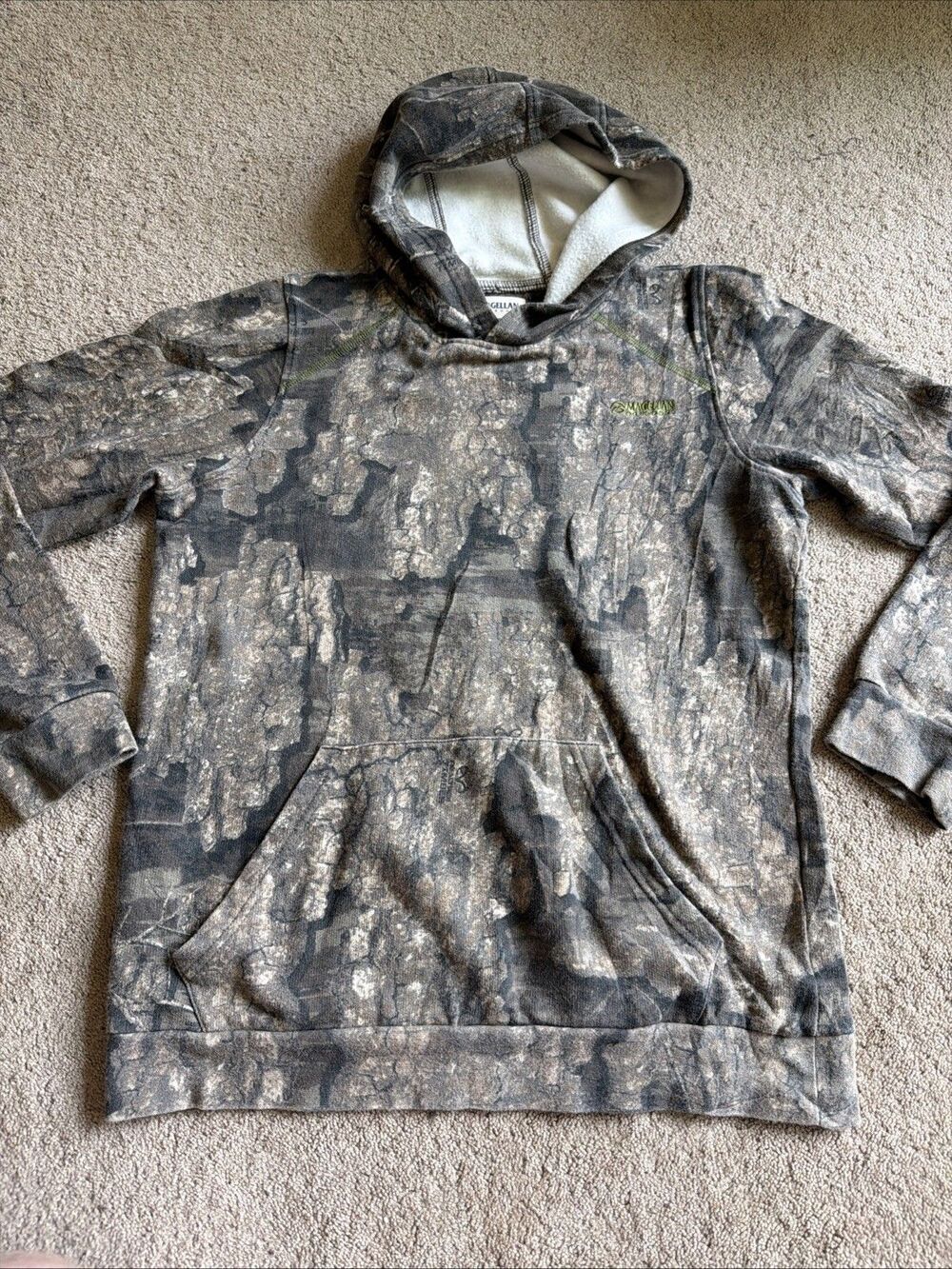 Magellan Outdoors Camo Youth XL Hunting Fishing Sweatshirt Realtree Timber